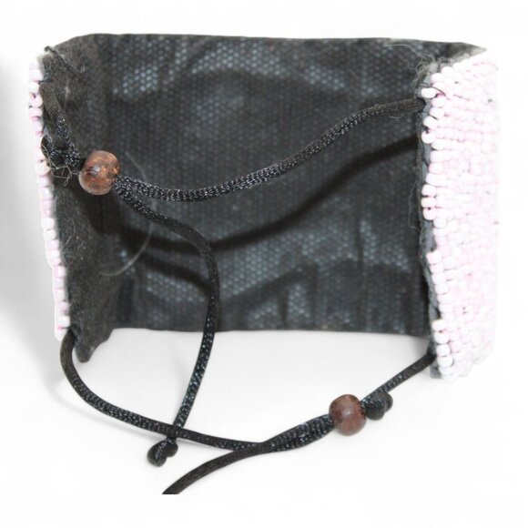 Handcrafted Beaded Cuff Bracelet With Shell & Wooden Accents - Picture 3 of 3